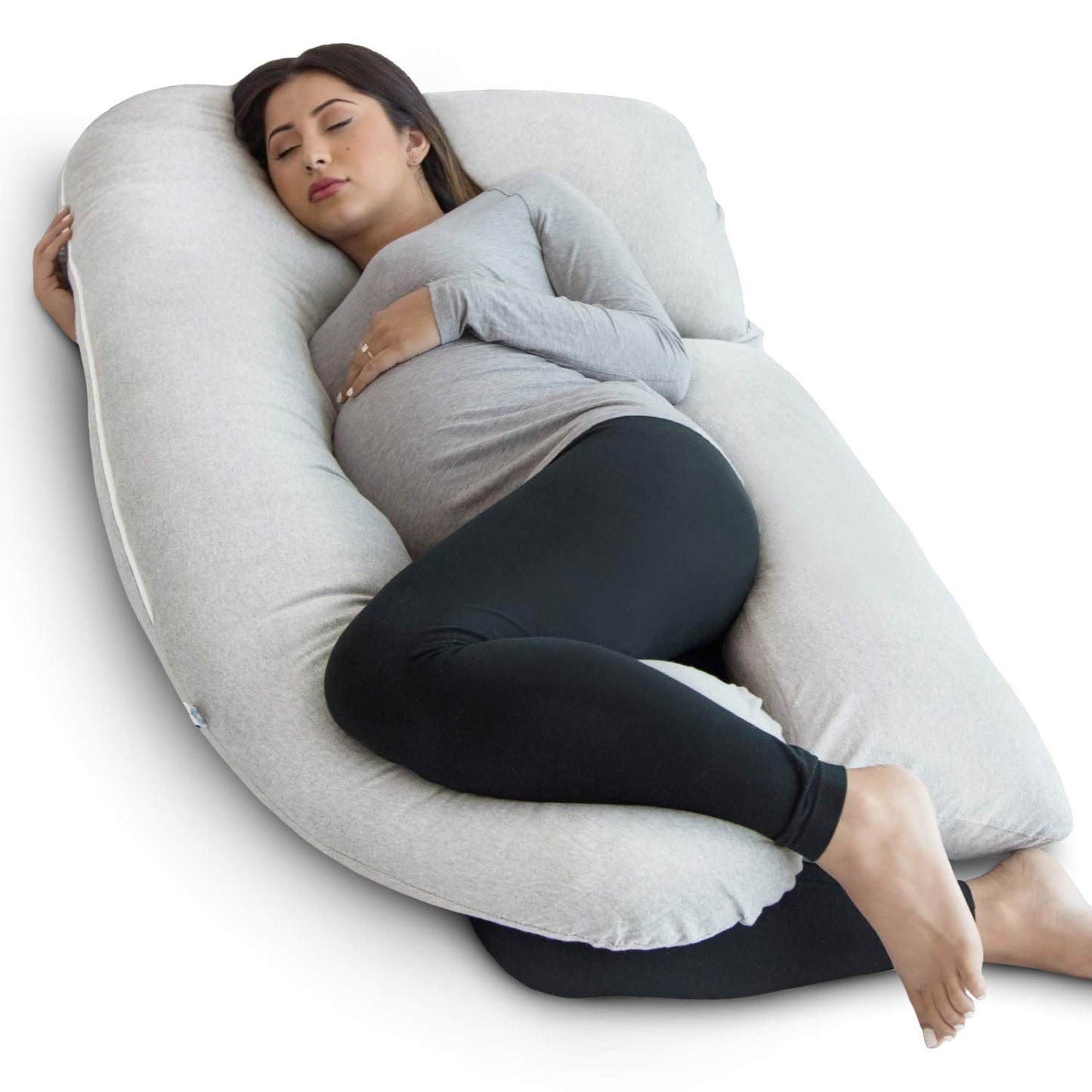 Pregnancy Pillow - Lumbar Support Body Pillow for Side Sleeping During Maternity