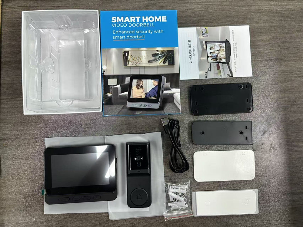 43-inch Display Smart Video Doorbell Wireless Electronic Peephole