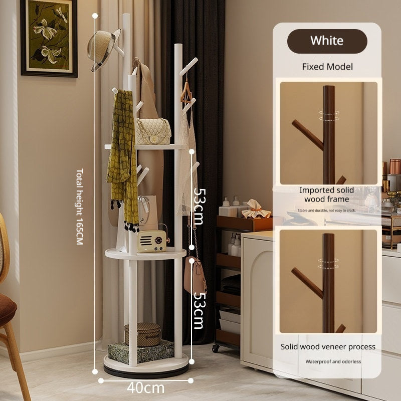 Simple Rotating Coat And Hat Rack For Home Use
