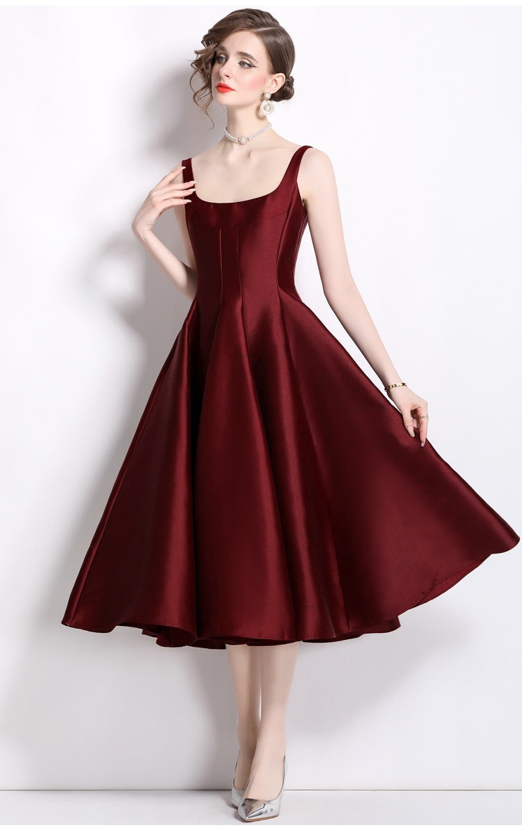 Womens Fashion Sexy Vintage Strap Dress