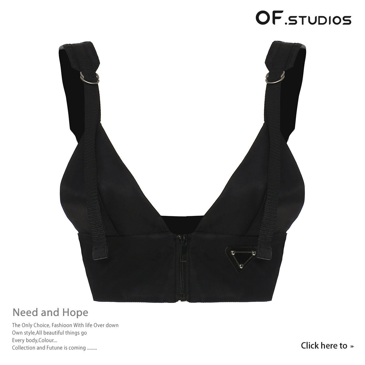 Elastic Waist Stitching Metal Adjustable Vest Accessories Top