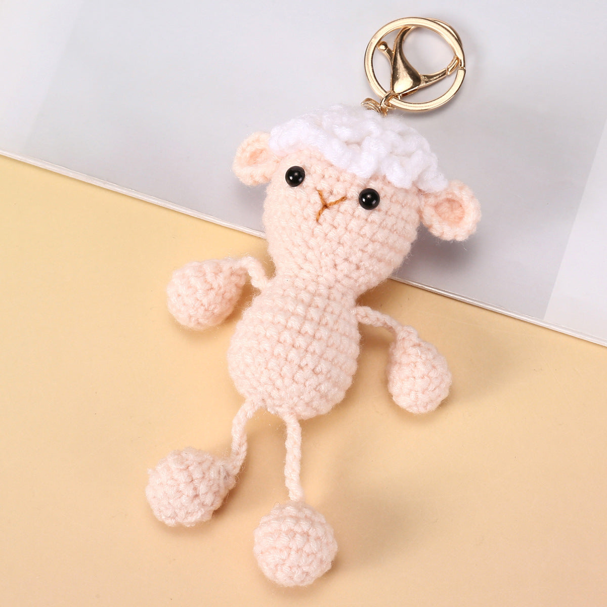 Knitted Ornament Doll Keychain Little Bear Pendant Gift