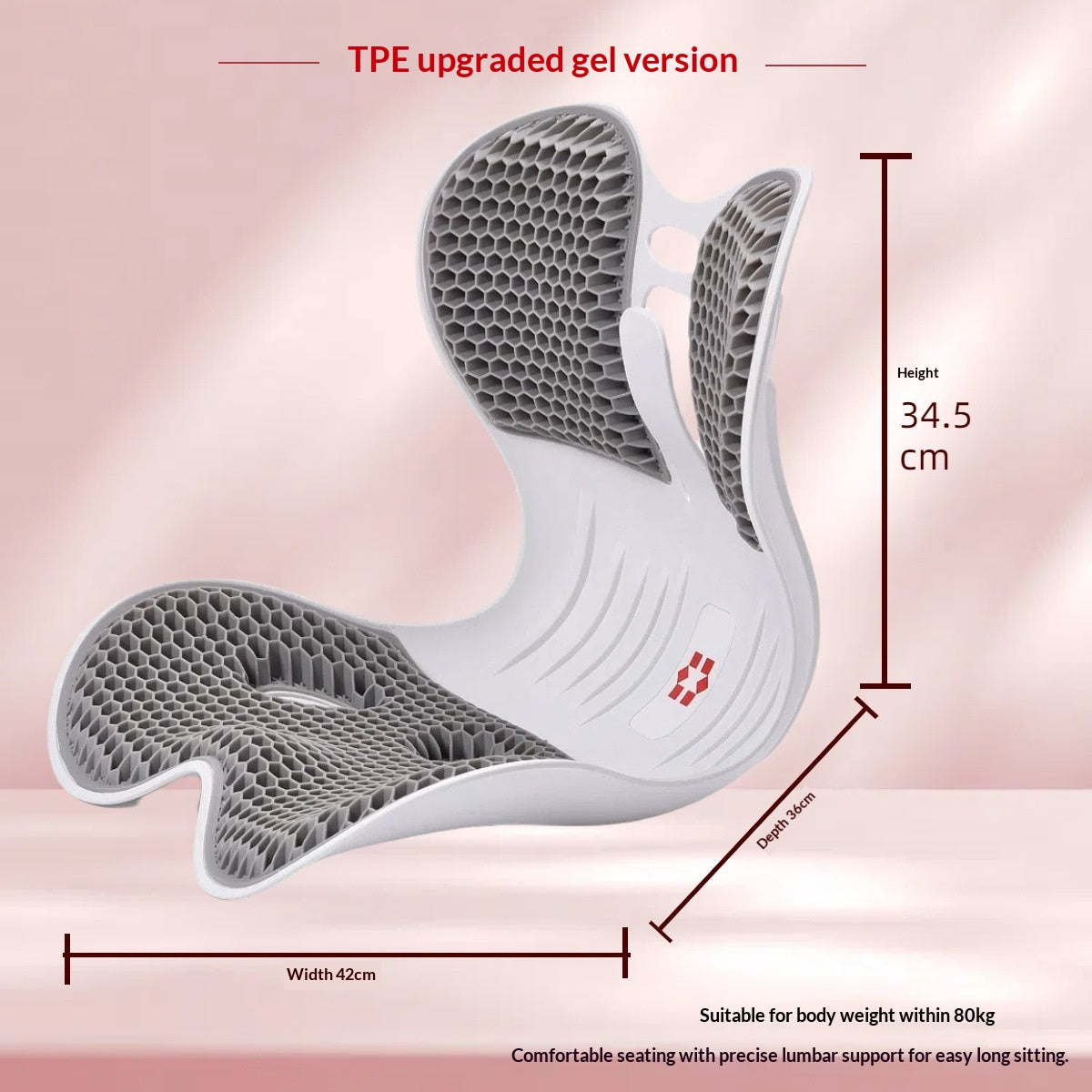 Portable Office Ergonomic Lumbar Support Cushion