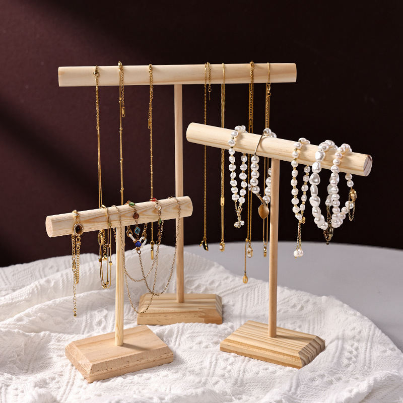 Earrings Hair Band Accessories Wooden Bracelet Display Stand
