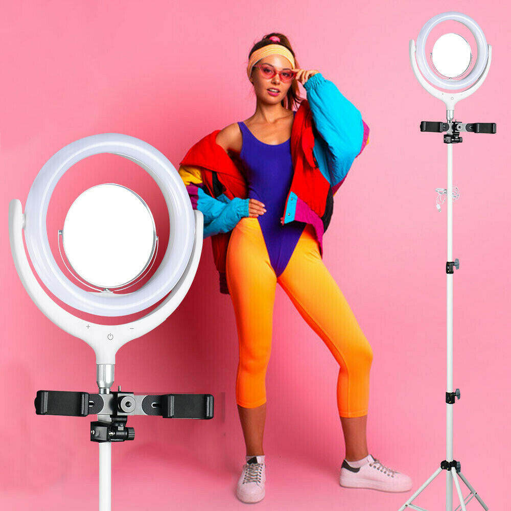 6-18 LED Ring Light Dimmable Lighting Kit Phone Selfie Tripod Makeup Live Lamp