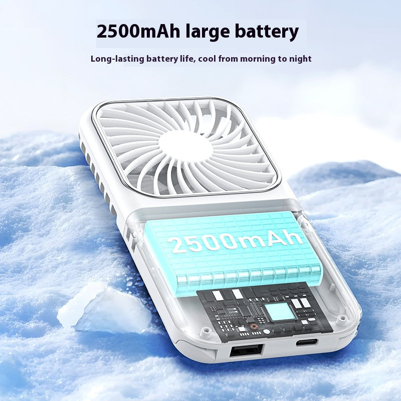 Portable USB Charging Desktop Stand Handheld Halter Little Fan