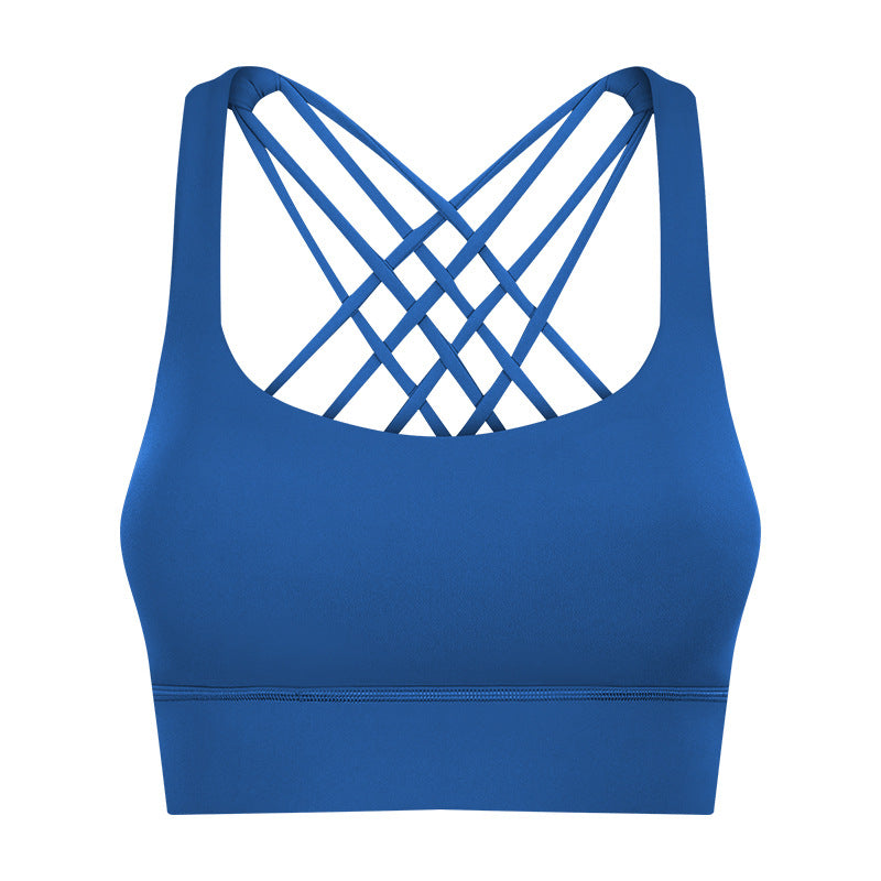 New Sports Underwear Women's Hem Widened Cross Beauty Back