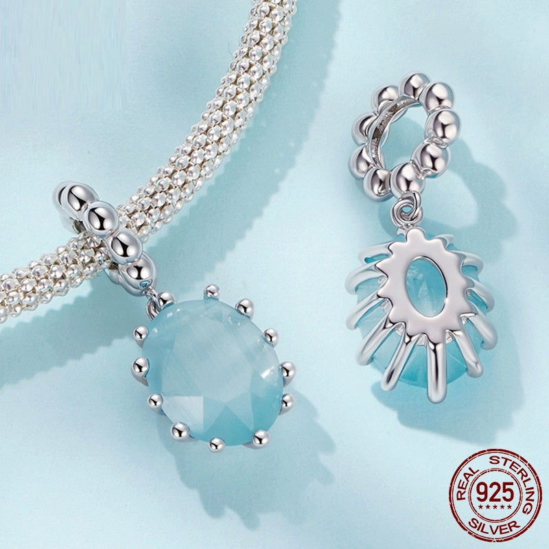 Original Light Blue Rock Candy Diy Pendant Ornaments Accessories