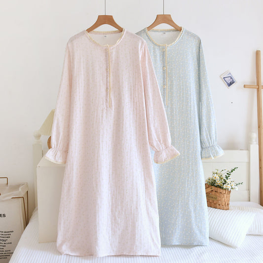 Princess-style Home Dress For Women, Spring And Summer