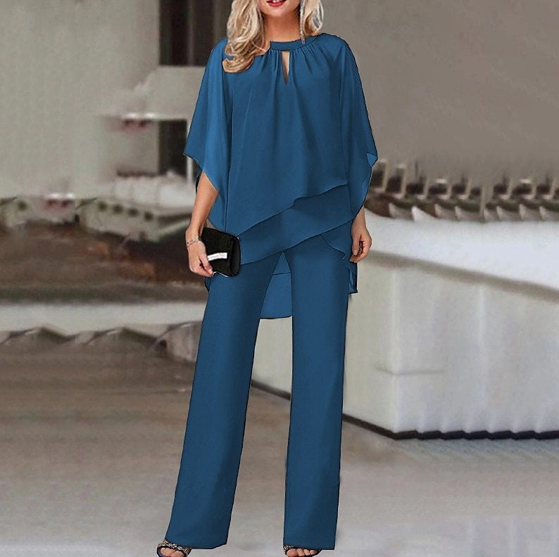Fashion Solid Color Loose Casual Irregular Suit