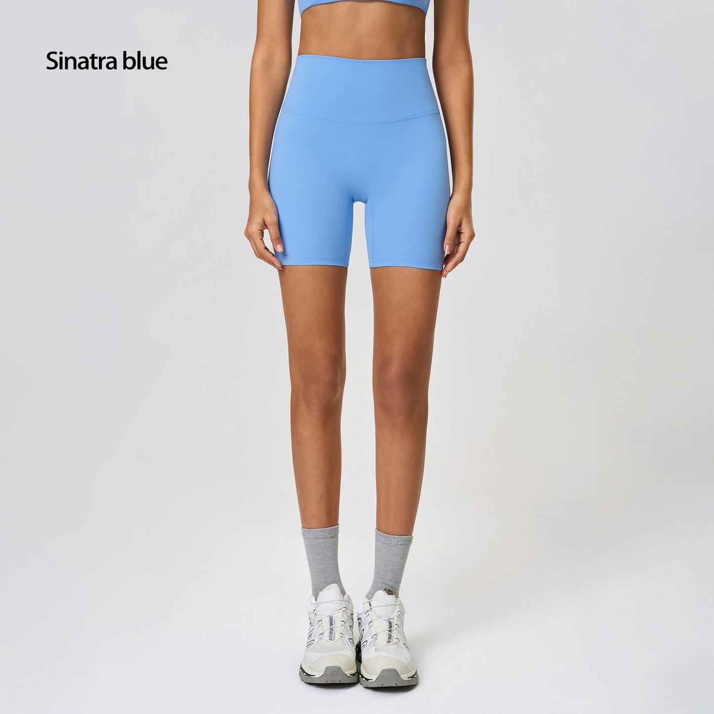 Naked-feel Elastic Yoga Pants, Tummy Control And Butt-lifting Cycling Fitness 3 Pants Tight Running Shorts For Women