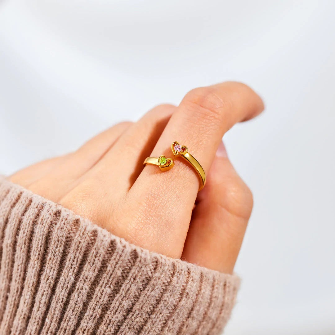 Personalized Birthday Stone Fashion Zircon Ring