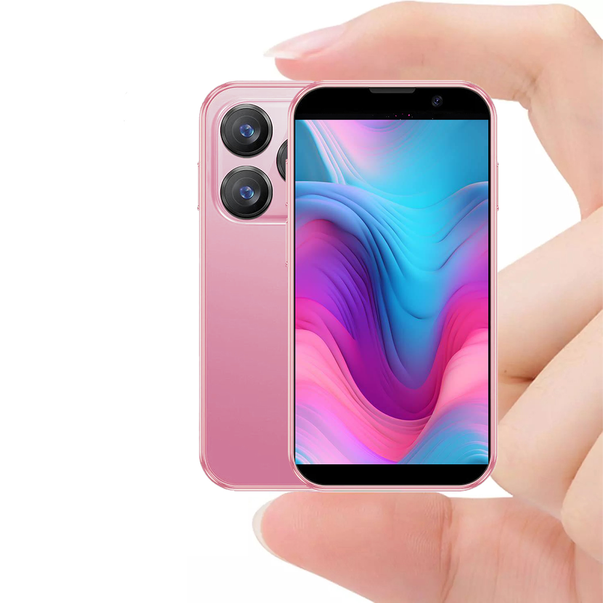 Mini Phone Unlocked World's Smallest 3.0in HD Touch Screen Mini Smartphone Android 8.1Compact Mobile Phone For Kids &Students Cell Phone Wih Quad-Core Dual SIM Face LD2GB-16GB