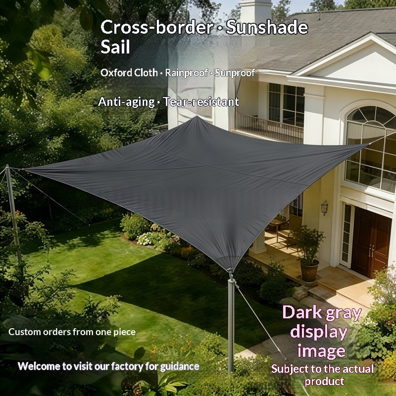 Thickened Oxford Cloth Sunshade Sail For Outdoor Courtyards