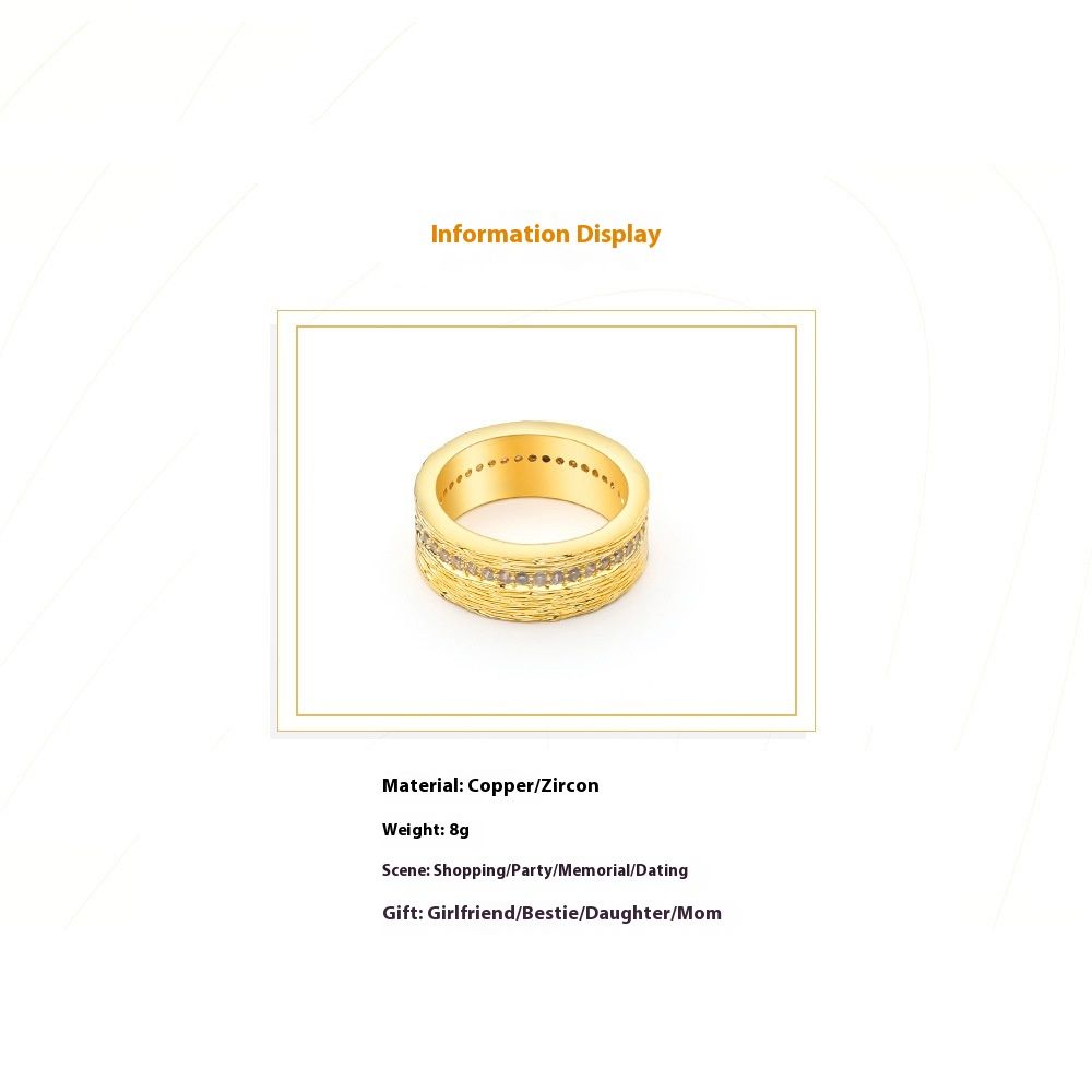 Ins Cold Style Accessories Good Luck Comes Ring