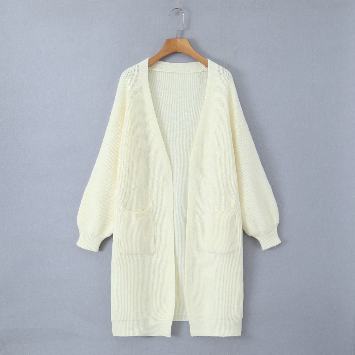 Korean-style Long Sweater Coat For Women
