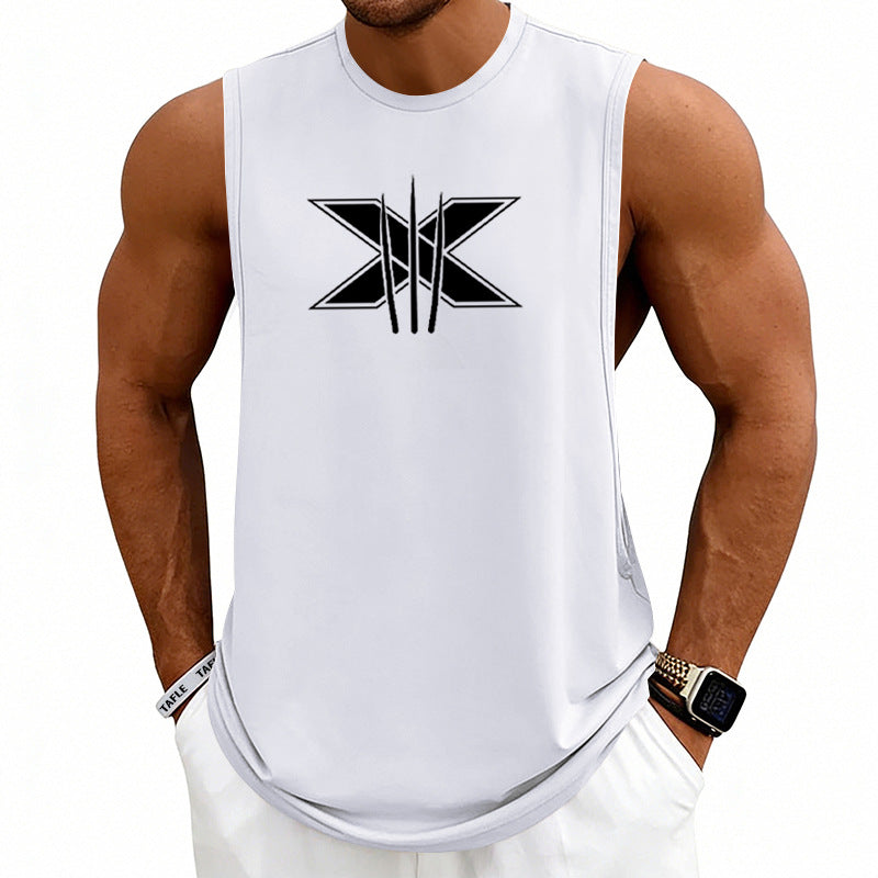 Summer Mens Muscle Fitness Workout Breathable Sleeveless Tank Top