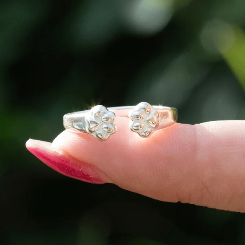 Simple And Cute Pet Paw Ring