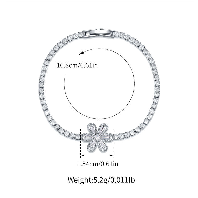 European And American Simple Style Women's Jewelry Exquisite White K Color