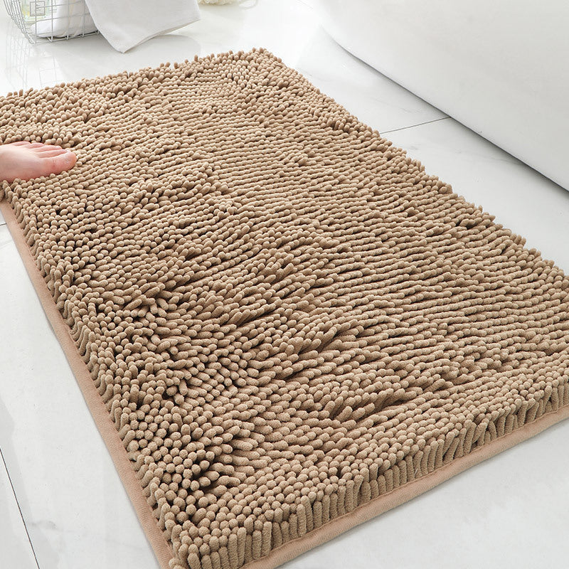 Bathroom Floor Mat, Bath Entrance Water-absorbent Carpet, Chenille Anti-slip Foot Pad