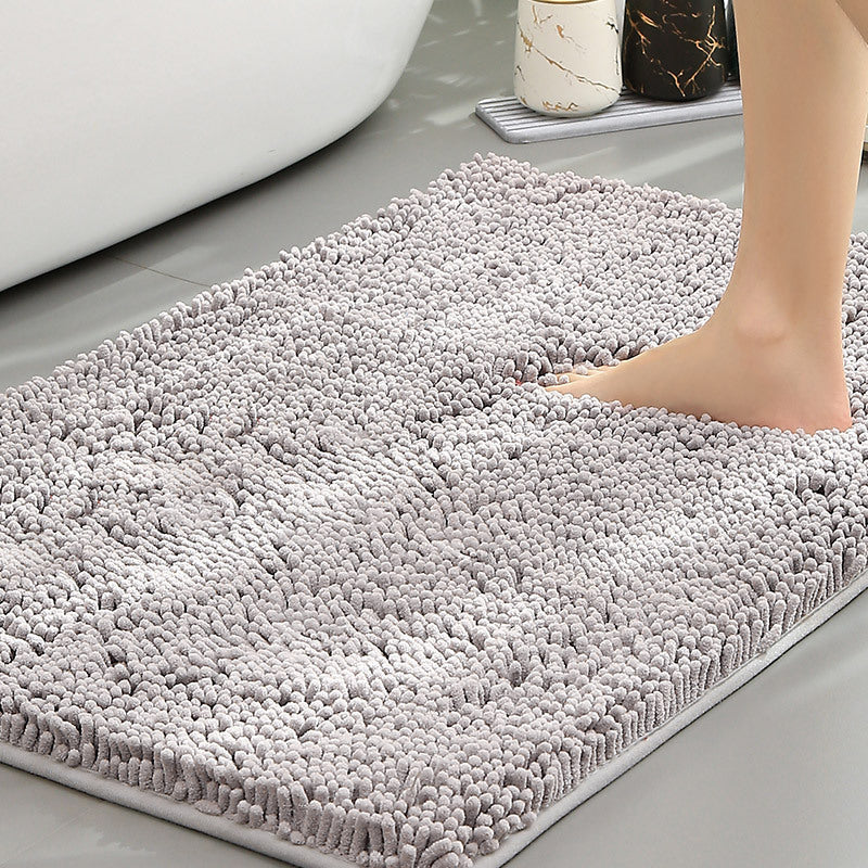 Bathroom Floor Mat, Bath Entrance Water-absorbent Carpet, Chenille Anti-slip Foot Pad