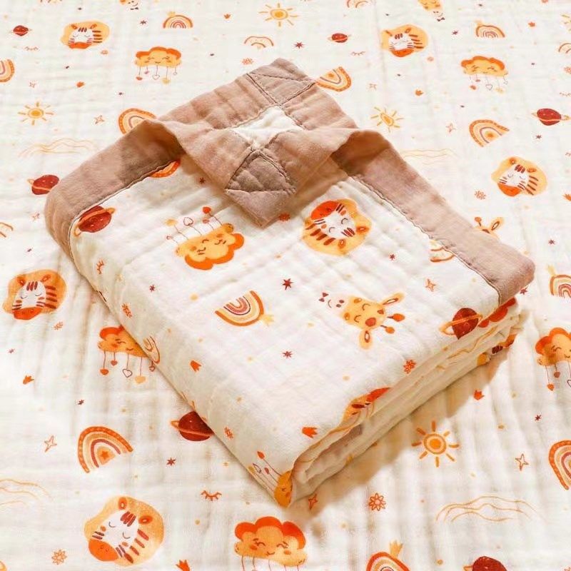 Baby Bath Towel Six-layer Pure Cotton Gauze Blanket