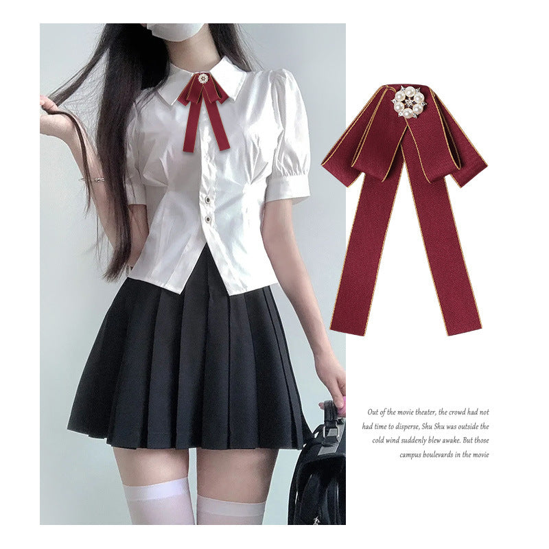 New Style Professional Workwear Shirt Collar Flower