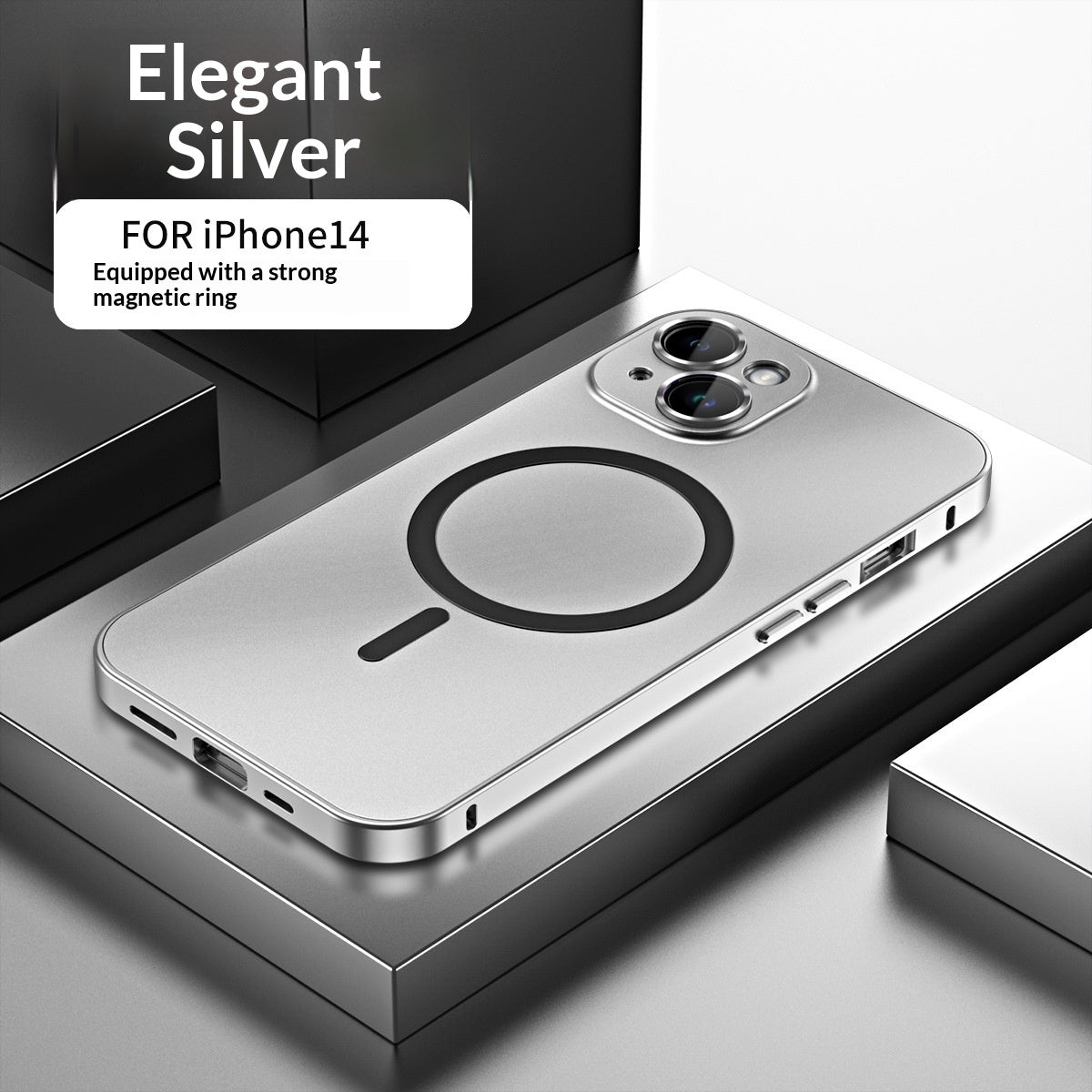 Full-coverage Phone Case With A Magnetic Snap Closure For Wireless Charging