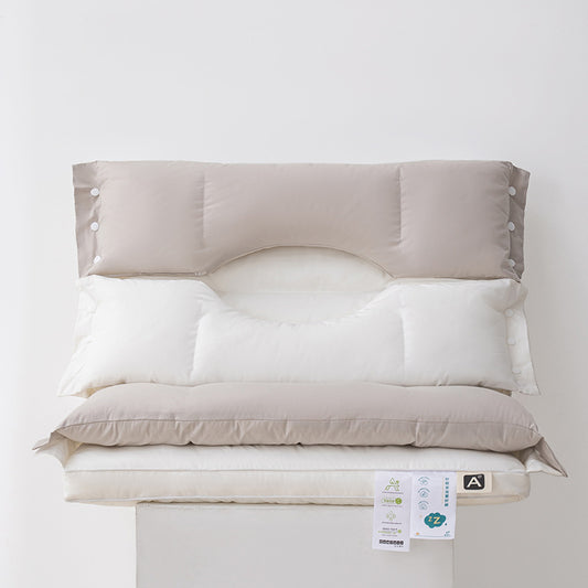 Traction Enhancing And Beauty Boosting Feather Silk Cotton Pillow