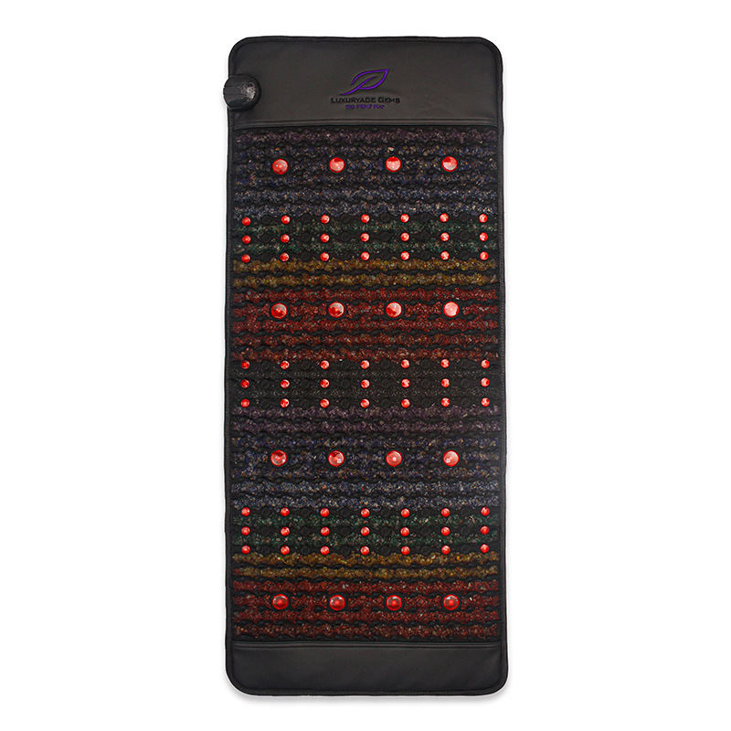 Colorful Crystal Cervical Massage Cushion Ruby Therapy Pad