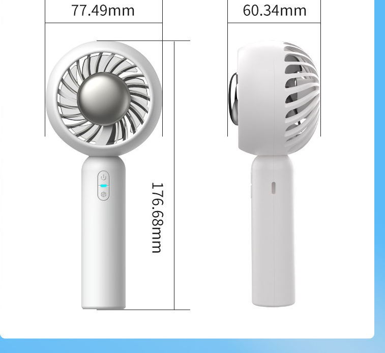 Mini Handheld Mute Fan Semiconductor Refrigeration Cooling Portable Air Conditioner Battery USB Rechargeable Fan Outdoor