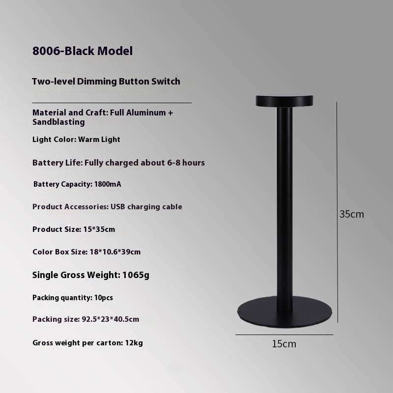 Led Simple Atmosphere Touch Wireless Charging Lamp