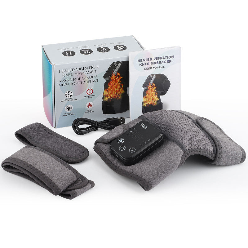 Electric Heating Massage Knee Protector For Old Cold Legs, Ai Cao Knee Massager