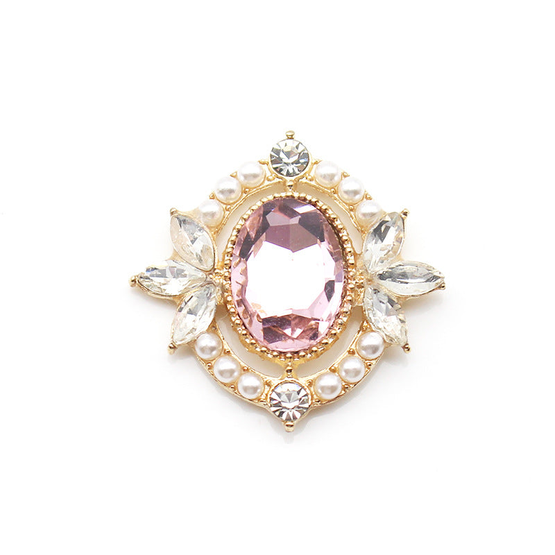 Glass Openwork Rhinestone Jewelry For Headwear And Bag Accessories