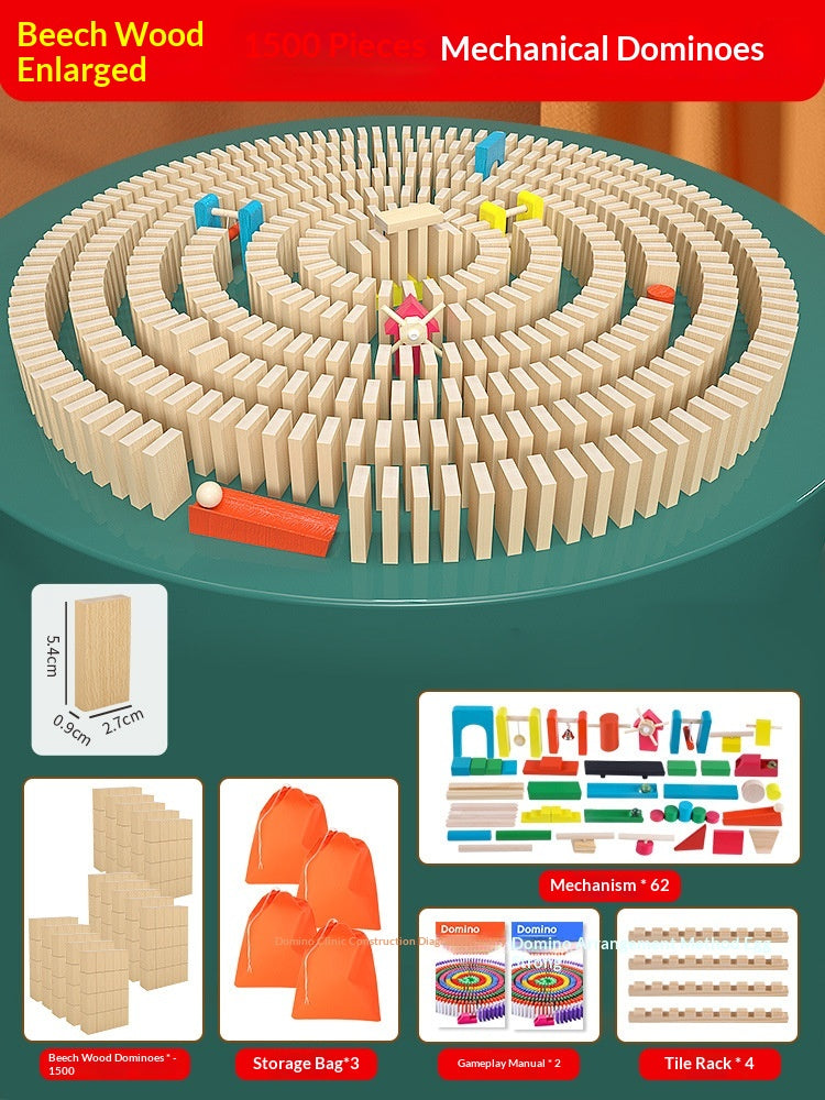 Educational Puzzle Toy Mechanism Building Blocks Gift Dominoes