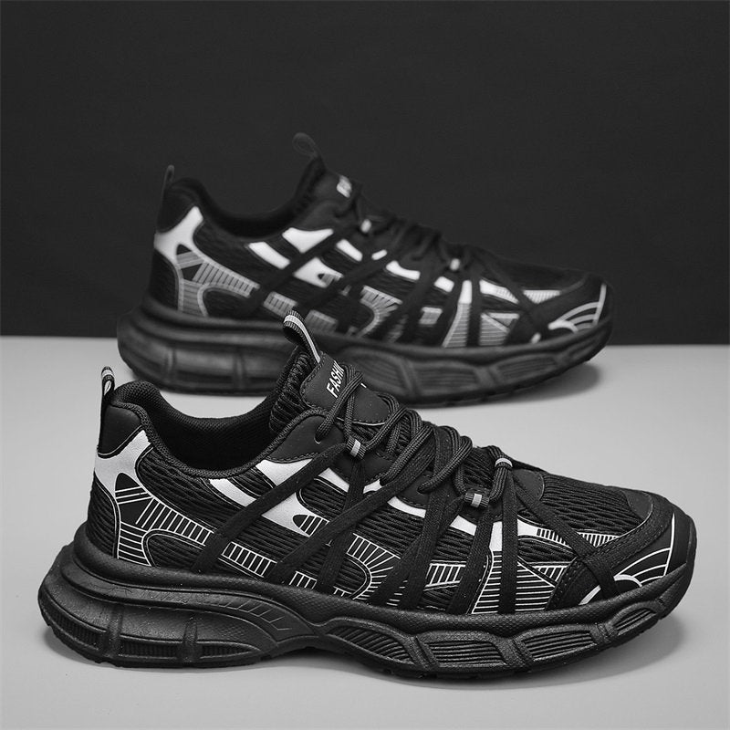 2026 New Fashion Breathable Versatile Casual Shoes For Men, Chunky Sole Mesh Sneakers, Casual Footwear For Teens