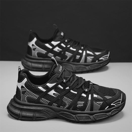 2026 New Fashion Breathable Versatile Casual Shoes For Men, Chunky Sole Mesh Sneakers, Casual Footwear For Teens