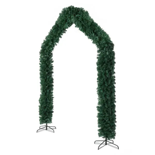240X40X260cm 1650 Branches PVC Christmas Arch Holiday Arch Decoration Green