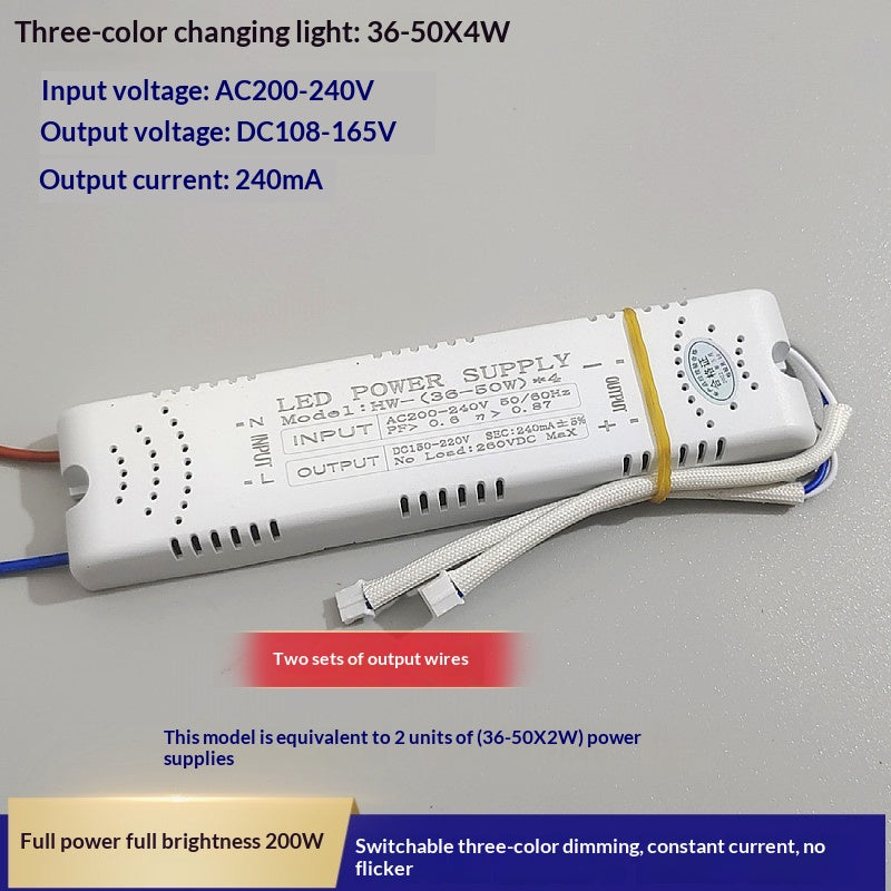 LED Segmented Tri-color Dimmable Crystal Lamp, Constant Current Transformer Lamp Accessories, Rectifier.