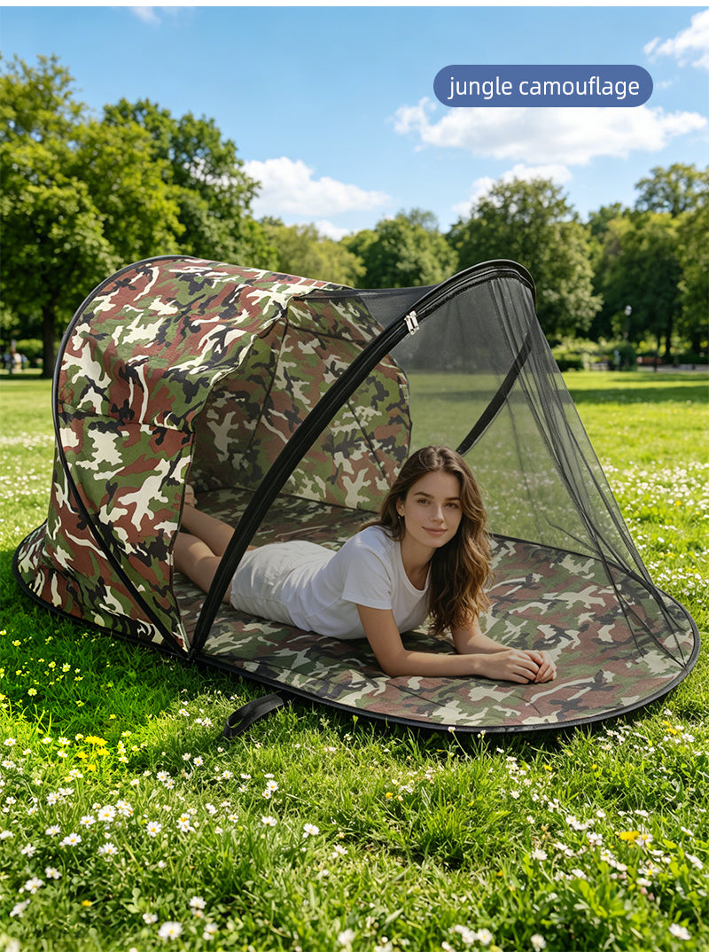 All-in-One Portable Outdoor Sunshade, Mosquito Net, And Nap Mat
