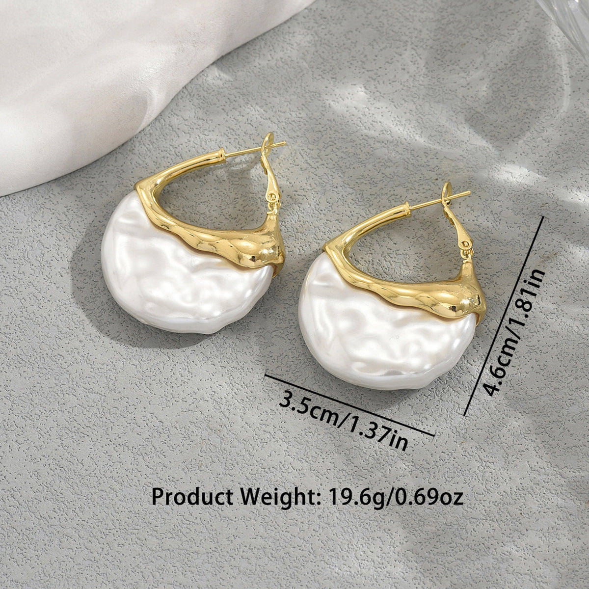 Cross-Border Fashion European American Jewelry, Niche Light Luxury Earrings Inlaid Pearls, Elegant Versatile Premium Ear Jewelry For Women