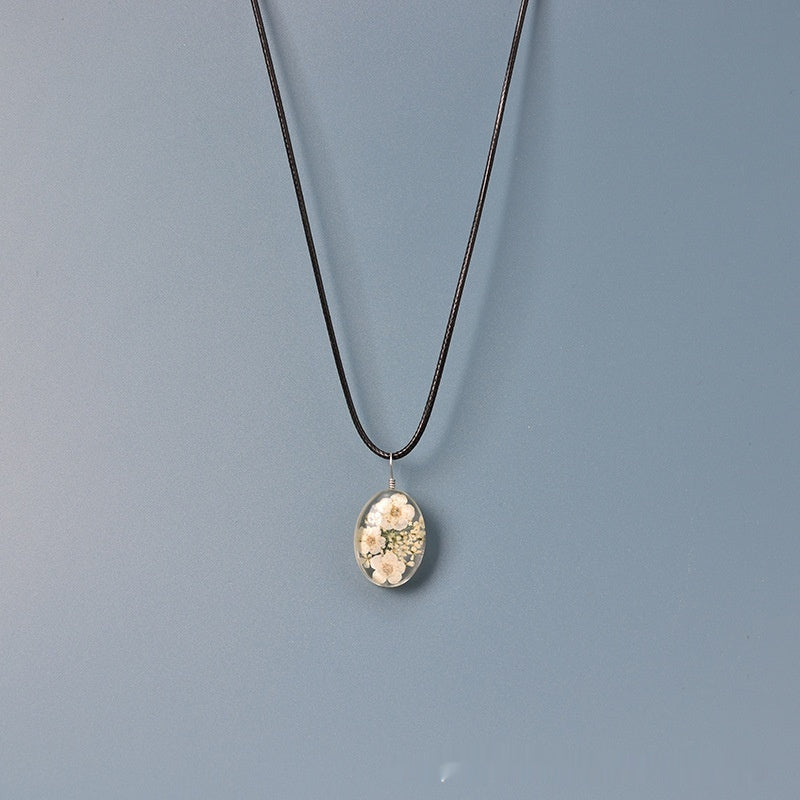 Stall Accessories Ladies Necklace Cherry Blossom Dried Flower Time