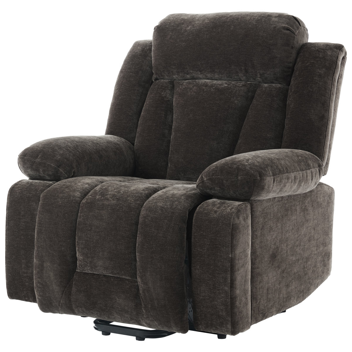 95x94x107cm Massage Chair Electric Recliner With 8-Point Massage And Heating Function, TV Chair With Lifting Function ,Fabric Sofa With Storage Compartment And Side Pockets,and USB,brown