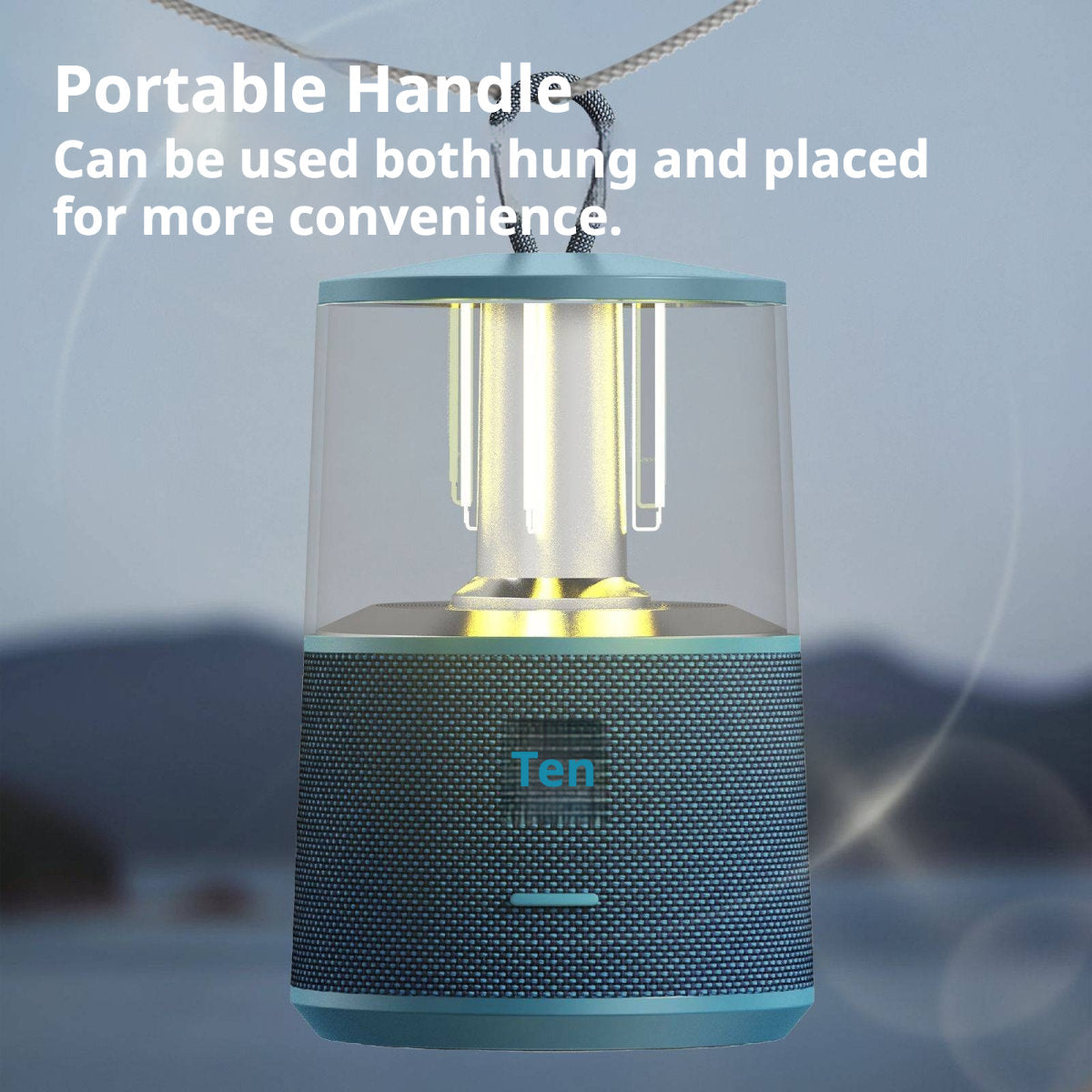 KP-840 Bluetooth Speaker Outdoor Camping Light Bluetooth Speaker Subwoofer Home Desktop Multifunctional LED Desk Lamp