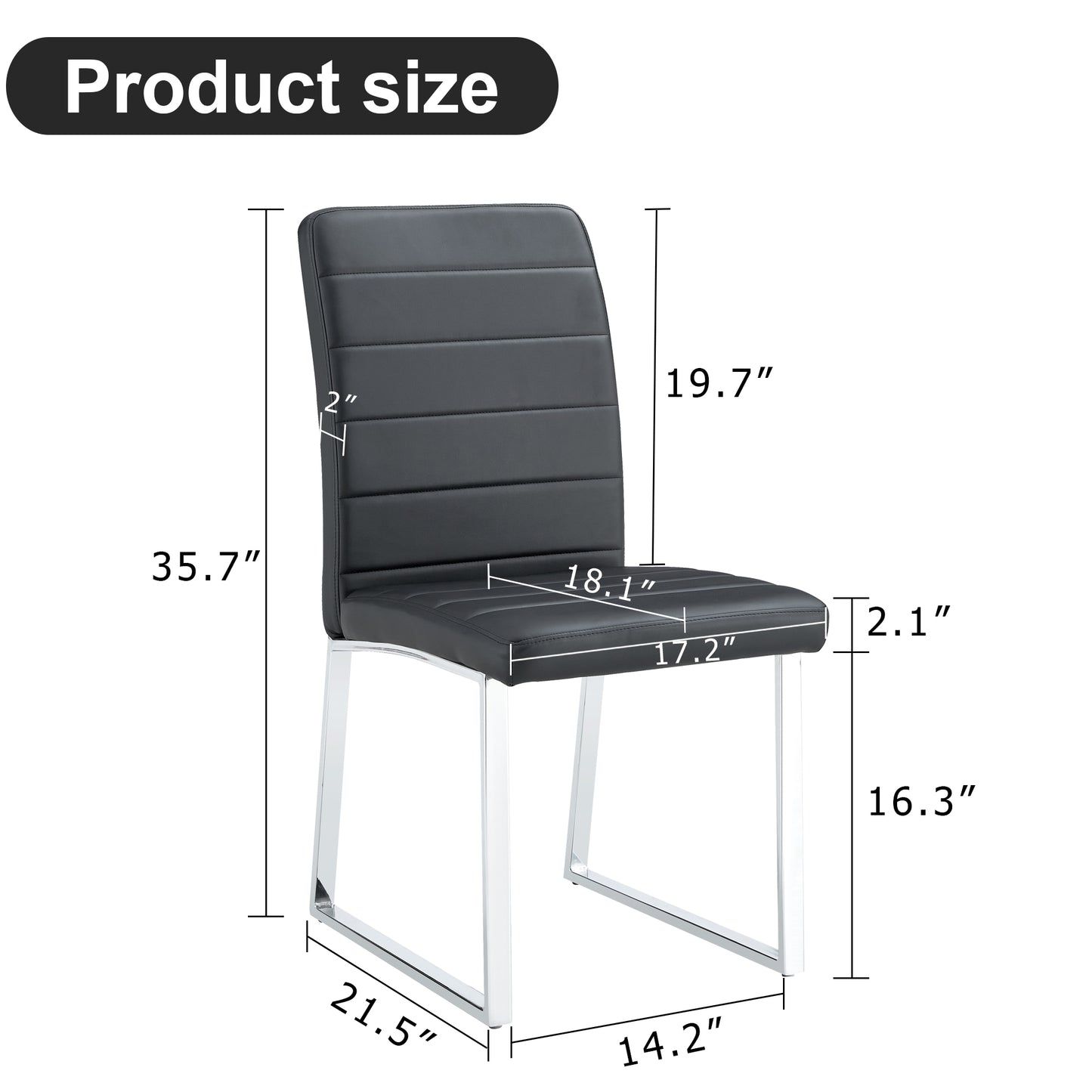 6-Pack - Heavy-duty Chairs Set 2.1 Thick Cushion, Iron Frame, Perfect For Home Or Office. Classic Colors, Great Value
