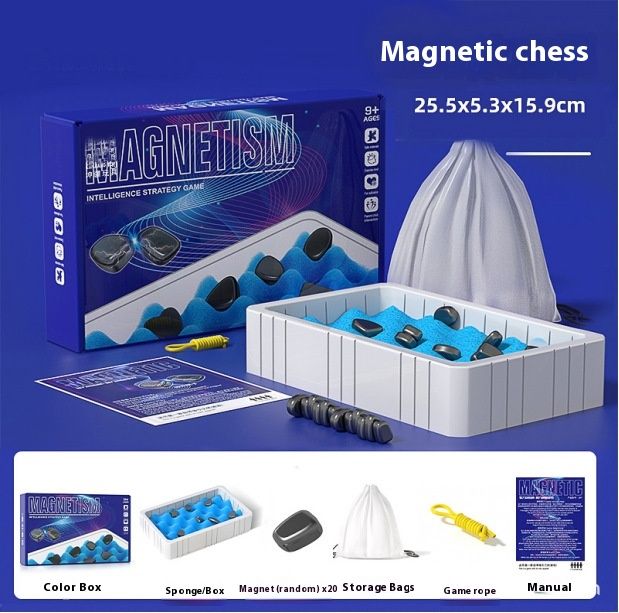 Magnetic Effect Double Board Game Logic Thinking Training Toys Leisure Magnetic Suction Battle Chess