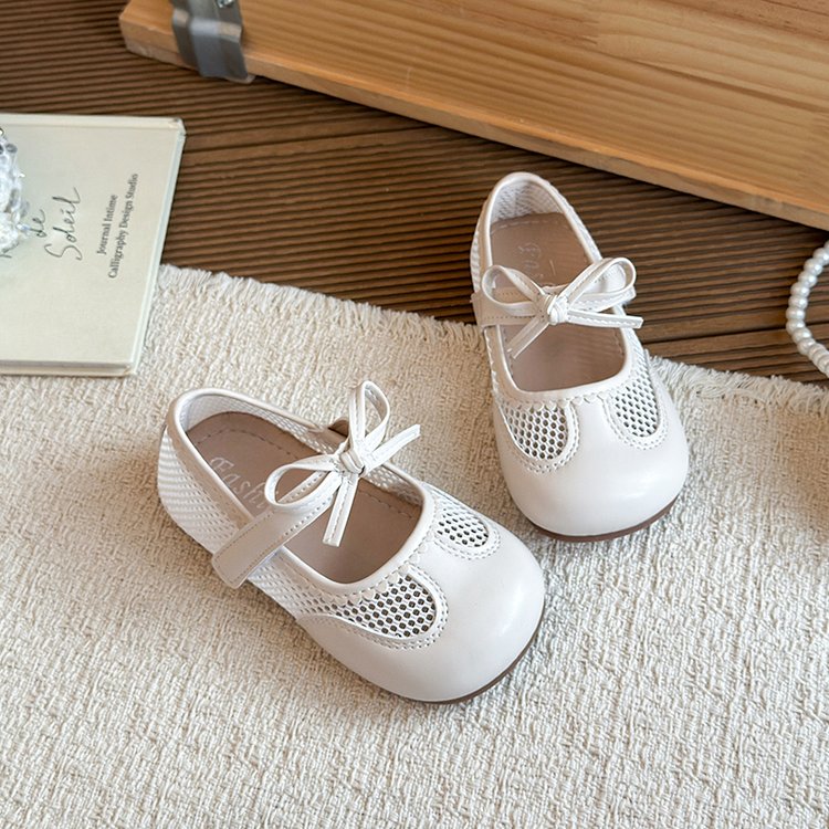 Children's Shoes, Sweet Bow Princess Shoes For Little Girls, Korean Version Fashionable Children's And Girls' Single Shoes