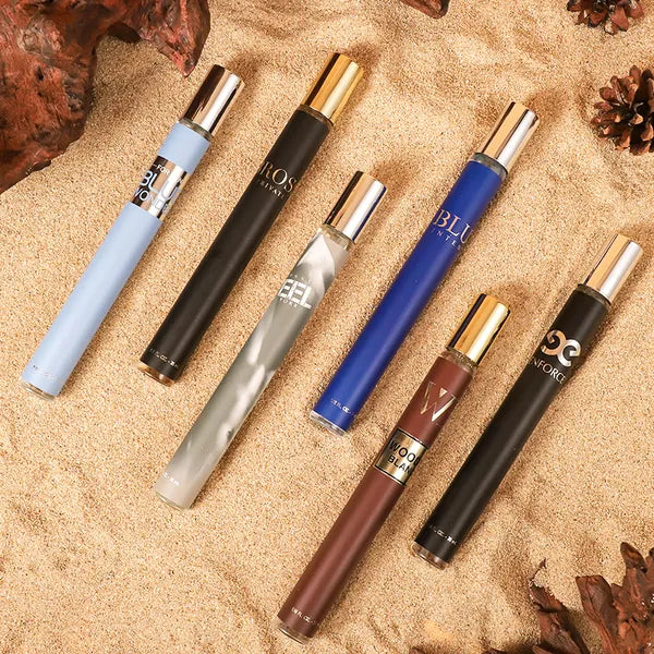 6pcs Set, 1.18fl.oz 35ml Each Bottle, Men's Eau De Toilette Spray, Long-Lasting Perfume, 6 Different Scent, Perfect For Dating, Daily Life, Parties, Gift Giving