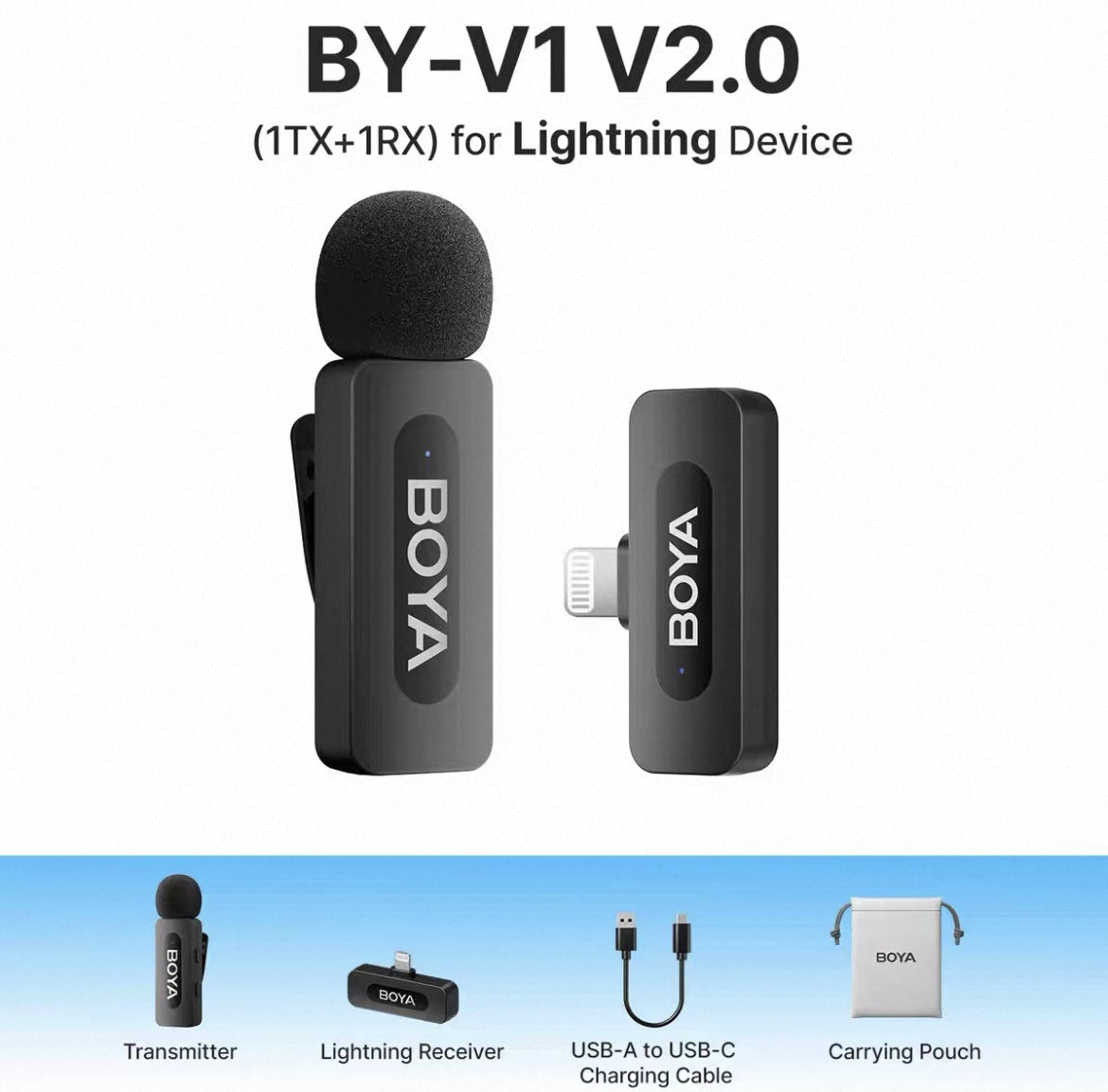 Wireless Lavalier Microphone With Triple-Level AI Noise Cancellation For Mobile Live Streaming And Recording