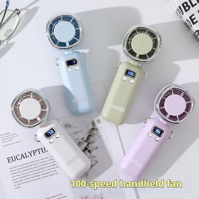 KP-F12 Best-Selling Handheld Desktop Fan Settings Portable Long Battery Life Factory Stock Available